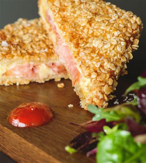 Deep Fried Ham Sandwich With Oats Drm Of Norway