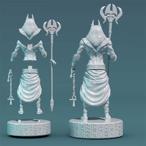 Anubis Statue Of Egyptian God 3d Model 3d Printable Cgtrader