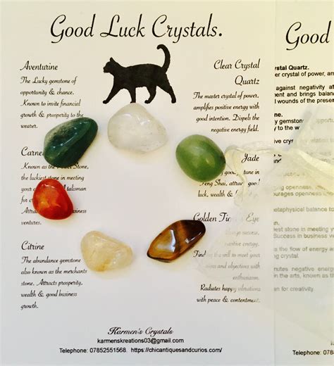 Good Luck Crystals Lucky Crystal Set Crystal Sets Lucky Etsy Uk