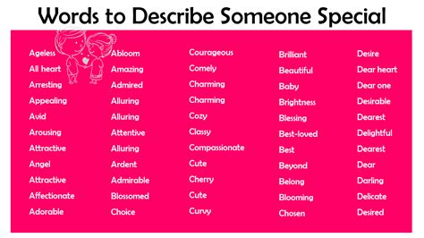 😍 Best Words To Describe Someone You Love 300 Romantic Words To
