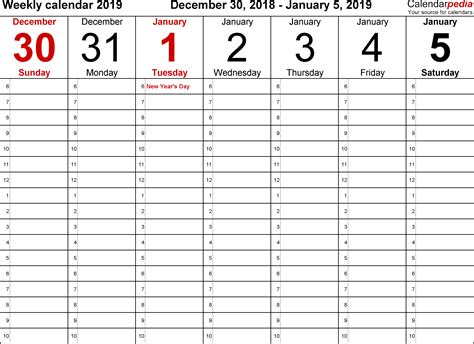 Blank Calendar Template Horizontal Calendar Printable Free Printable
