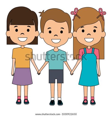 Group Kids Avatars Characters Stock Vector Royalty Free 1030922650