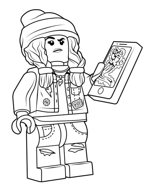 Parker Jackson Coloring Page From Hidden Side North Bricks Lego
