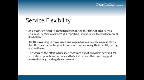 Dodd Guidance For Providers And County Boards Youtube