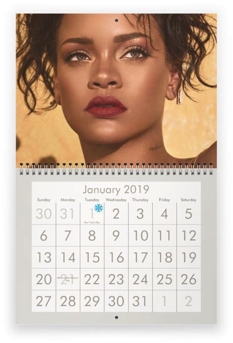 Rihanna 2019 Calendar Etsy
