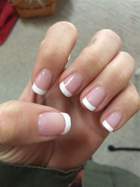 Simple French Homecoming Nails French Tip Nails Nail Manicure