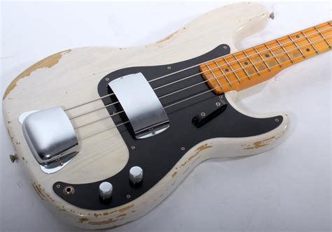 Fender Custom Shop 59 Precision Bass Heavy Relic White Blonde