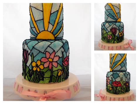 Stained Glass Effect Cake By Fondant Fantastic Glass Cakes Fondant Cake