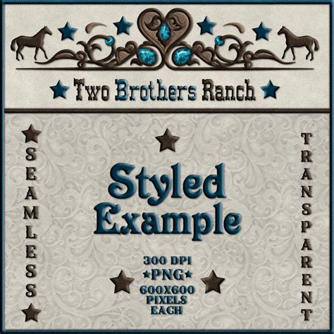 Design Resource Western And Tooled Leather Overlays 2d Graphics