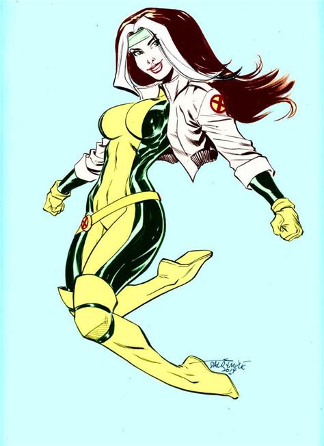 Rogue By Dalrymple In Color 2 By Gordonalyx On Deviantart Marvel Art