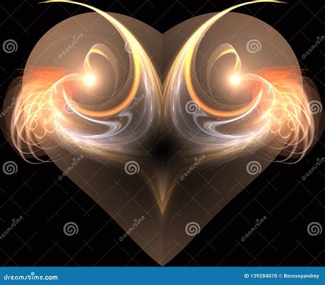 Burning And Beating Heart Valentineand X27s Day Background Greeting