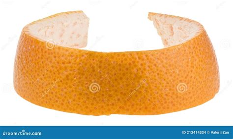 Orange Skin Isolated On White Background Stock Photo Image Of Healthy
