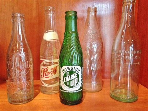 Antique Soda Bottle Collection Set Of 5 Vintage Bottles Etsy Vintage Bottles Vintage