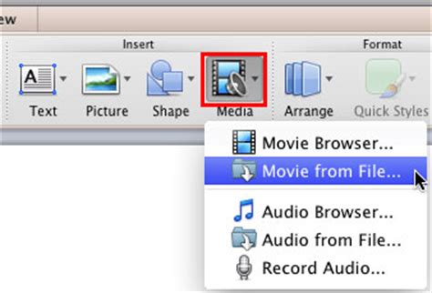 Most people relate well to music, and the right track can help your presentation to be more memorable. Insert Video (Movie) Clips in PowerPoint 2011 for Mac