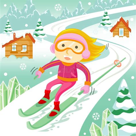 Skieur Illustration De Vecteur Illustration Du Downhill 27758031