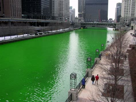 Filechicago River Dyed Green Focus On River Wikimedia Commons
