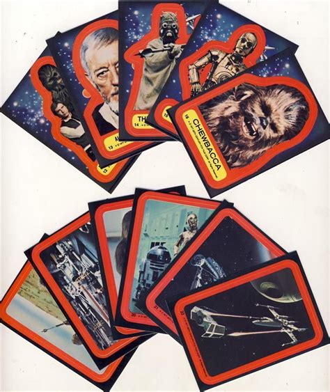 Topps Trading Card Stickers 1977 Star Wars Cards Vintage Star Wars