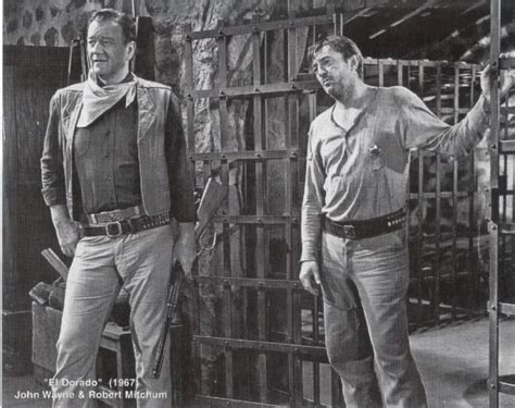 John Wayne Robert Mitchum In El Dorado X B W Reprint Photo Jw