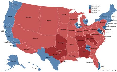 The United States Redrawn As Fifty States With Equal Population 2010