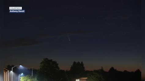 Comet Neowise Streaking Across The Sky In Wny