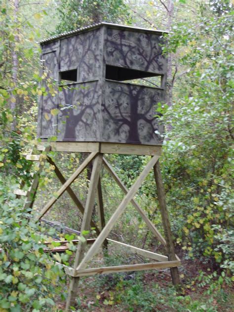 Wood Deer Stands Deer Stand Deer Stand Plans Deer Hunting Blinds