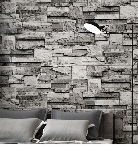 Grey Brick Wall Bedroom Wallpaperuse
