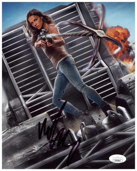 Michelle Rodriguez Signed 8x10 Photo Fast And The Furious Autographed