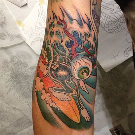 Discover high waves with the top 60 best surf tattoos for men. 40 Cool Surf Tattoo Designs and Ideas For You | I Luve Sports
