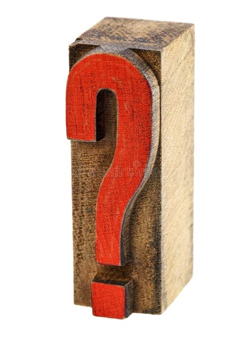 Question Mark In Wood Type Stock Photo Image Of Typography 62807278