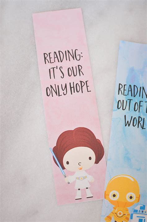 star wars bookmarks free printables for kids our handcrafted life