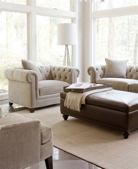 Strips of torn plastic to twist in the wind. Martha Stewart Collection Saybridge Living Room Furniture ...