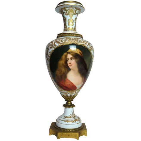 19th Century Austrian Bronze Mounted Royal Vienna Hand Painted Vase At