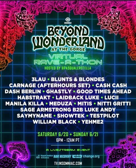 Insomniac Delivers Beyond Wonderland At The Gorge Virtual Rave A Thon