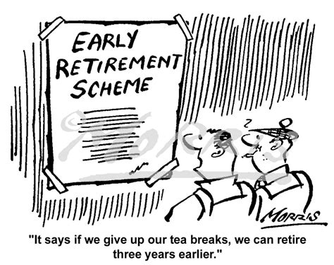 Workforce Retirement Plan Cartoon Ref 0385bw Business Cartoons