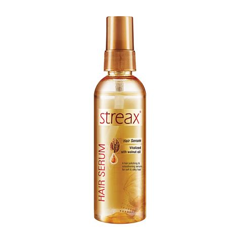 buy streax hair serum for women and men contains walnut oil instant shine and smoothness