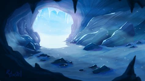 Ice Cave Environment Concept Art Concept Art