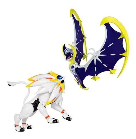 Bonecos Pokémon Action Figure Solgaleo E Lunala Tomy Sunny