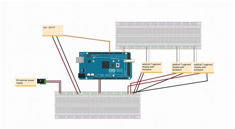 Dcf77 Module Stops Working With When I Add Adafruit 7 Segment Display