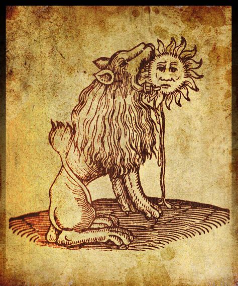 One Of The Classic Symbols Of Alchemy The Green Lion Devouring The Sun As With Most Of The