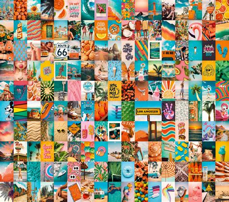 Wall Collage Kit Aesthetic Vsco Wall Collage Kit Beach And Etsy
