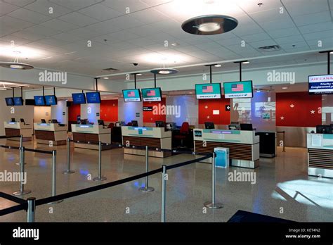 An Airport Airline Ticket Check In Counter Stock Photo Alamy