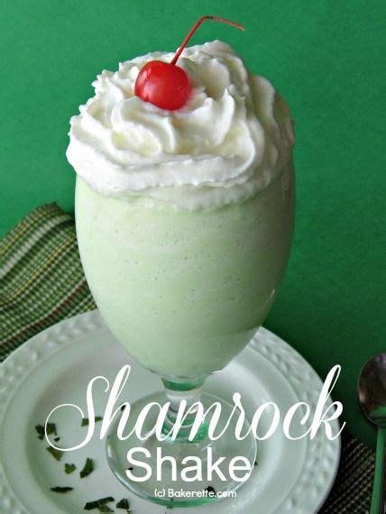 Shamrock Ice Cream Milk Shake Recipe Ice Cream Shake Yummy Drinks