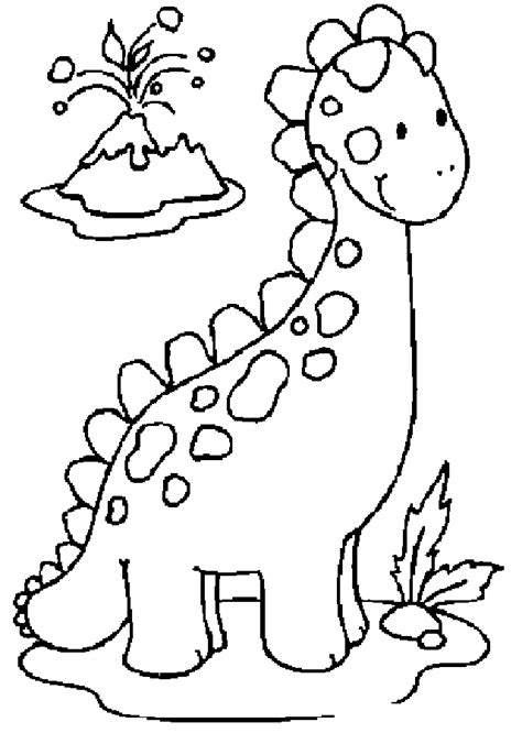 Dinosaurios En Dibujos Para Colorear