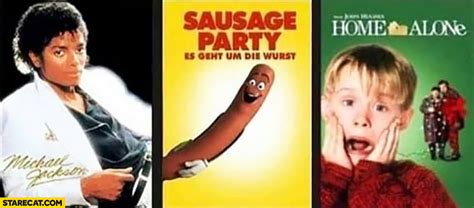 Michael Jackson Sausage Party Kevin Home Alone Movie Covers