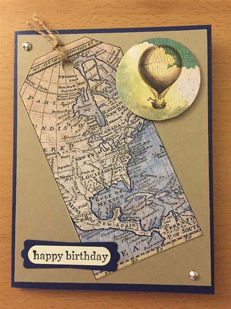 Travel Themed Happy Birthday Card By Finnandmama On Etsy