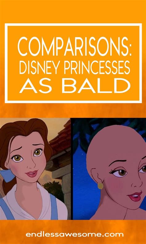 Disney Princesses As Bald Video Disney Princess Disney Disney