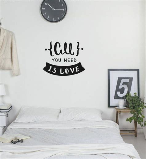 All You Need Is Love Wall Sticker Quote Wall Stickers Quotes Love