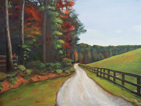 Country Road I Painting By Tiffany Hakimipour