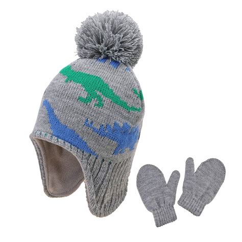 Buy Hats And Gloves Set Kids Toddler Baby Boys Girls Winter Hat Knit