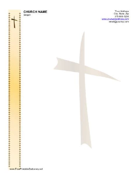 Five beautiful design church letterhead templates for ms word.download & customize the letterheads with your personal information.the church the church letterhead is indeed the identity of the church which contains all the mandatory information regarding this christian's holy. Free Church Letterhead Templates | free printable letterhead